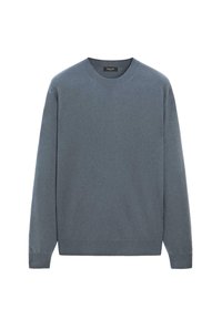 CREW NECK - Jumper - blue-grey