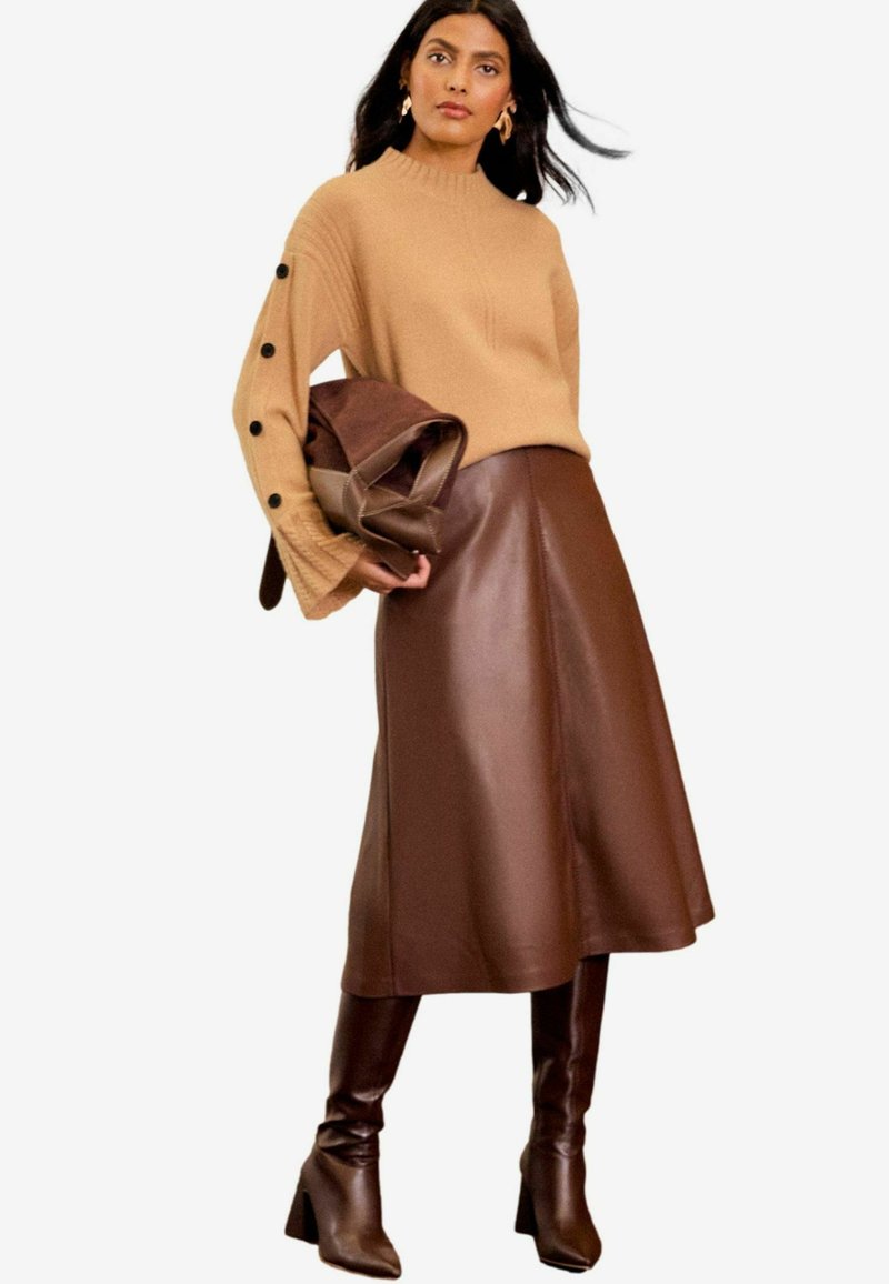 Love & Roses Strickpullover - camel