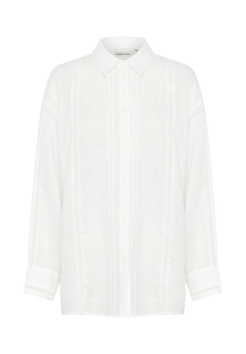 Karen by Simonsen Overhemdblouse wit Karen by Simonsen Overhemdblouse wit