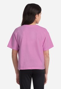 Abercrombie & Fitch CREST BOXY TEE - T-Shirt print - begonia pink