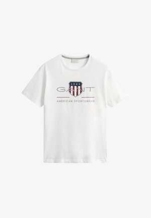 GANT REG ARCHIVE SHIELD SS T-SHIRT - T-shirt imprimé - white