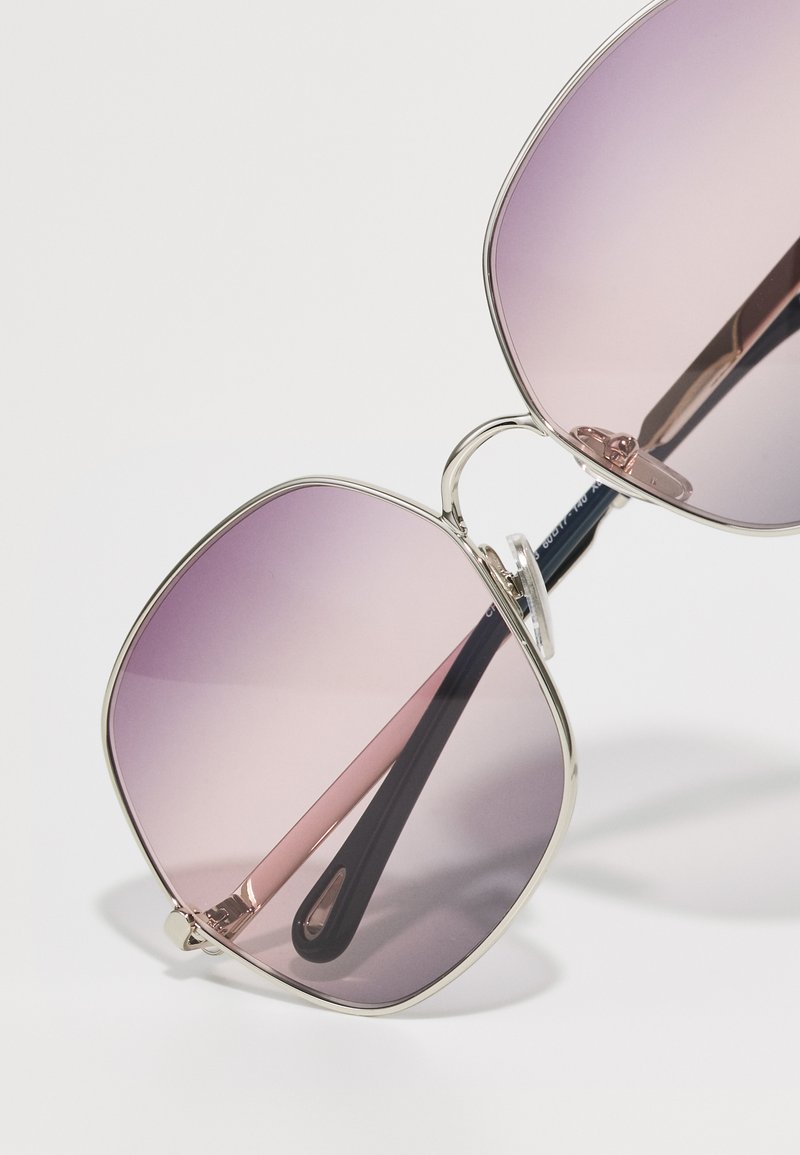 CHLOÉ Sonnenbrille silver-coloured/violet/braun