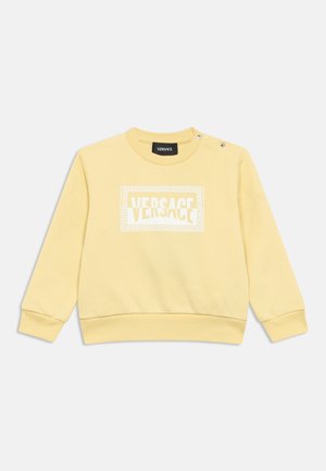 FELPA CONTRAST LOGO UNISEX - Športni pulover - linden milk/bianco