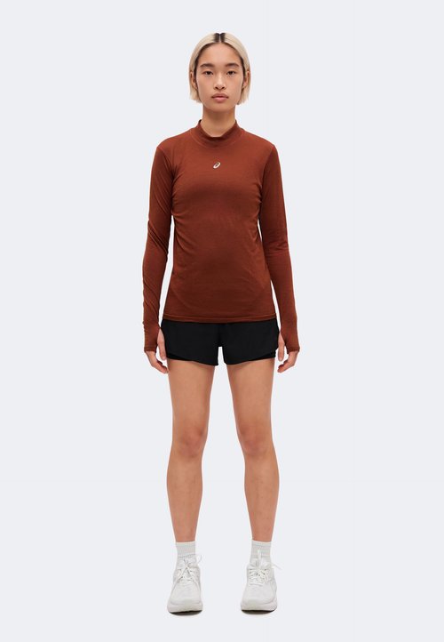 ASICS ROAD WINTER SEAMLESS - Long-sleeved top - singed red — foto 2