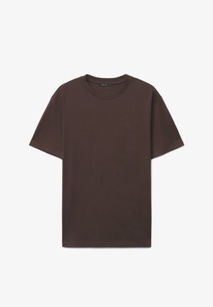 Calliope, T-SHIRT TINTA UNITA - T-shirt basic - caffè