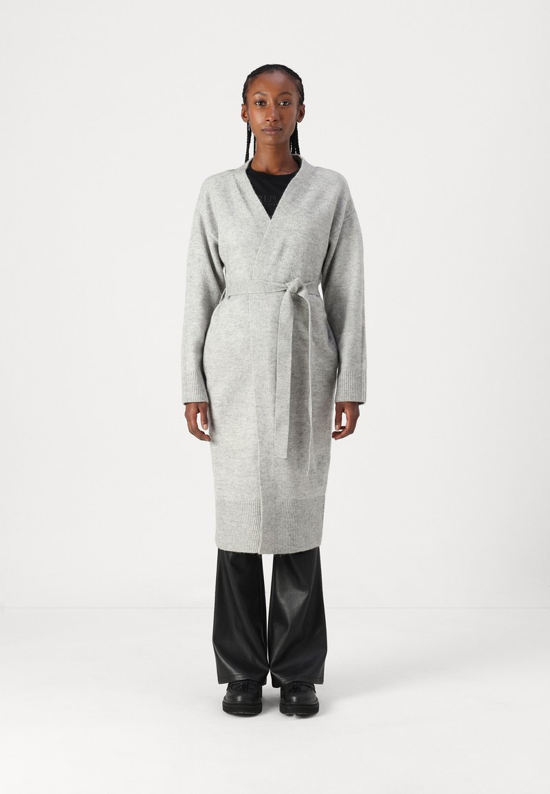 Aware VMMAGALENE LONG CARDIGAN - Casaco de malha - light grey