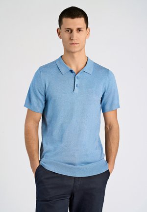 S/S  - Pikeepaita - sky blue mel