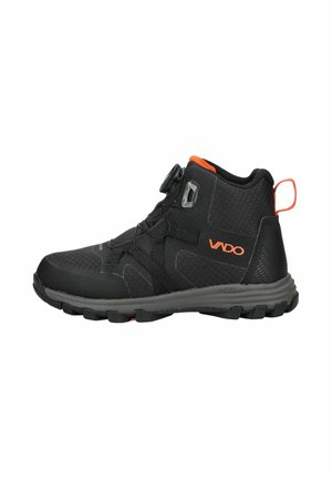 Schnürstiefelette - black/orange