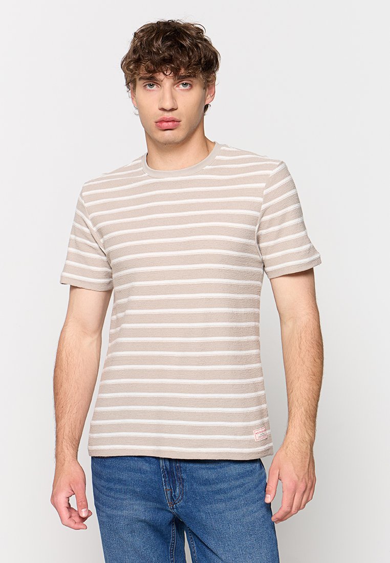 Scotch & Soda T-shirt print lichtgrijs