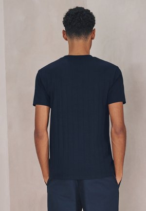 Next REGULAR FIT -TEXTURED - T-Shirt basic - navy