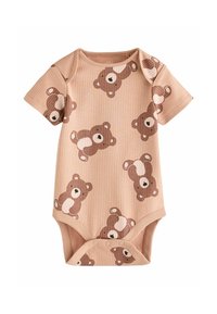 Next SHORT SLEEVE  5 PACK REGULAR FIT - Glaustinukė - brown bear face