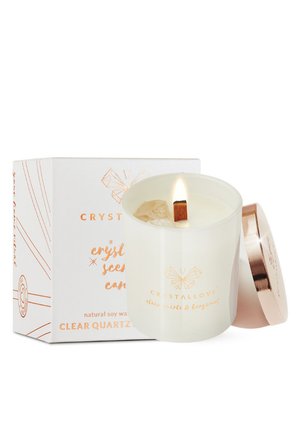CLEAR QUARTZ SOY CANLE - Candela profumata - white