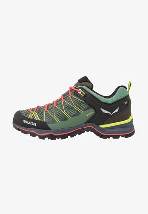 MTN TRAINER LITE GTX - Outdoorschoenen - feld green/fluo coral