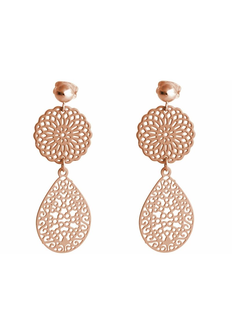 Gemshine MANDALA TROPFEN IN HOCHWERT - Pendientes - rose vergoldet