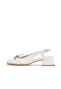 WONDERS Baleríny s otevřenou patou - white