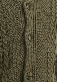 Jack & Jones CRAIG SHAWL NECK - Vesta na kopčanje - canteen