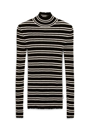 ARMEDANGELS ALAANIA STR - Strickpullover - black/oatmilk