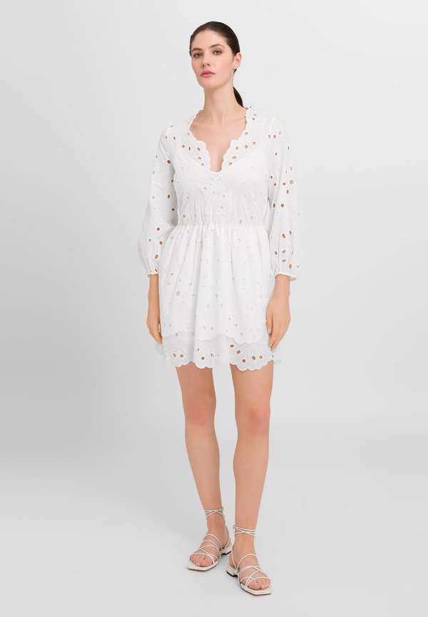 Freizeitkleid - schneeweiß