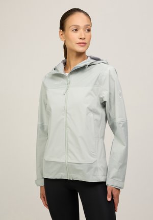 DUCAN GUIDE HS HOODED  - Hardshell jacket - silver sage