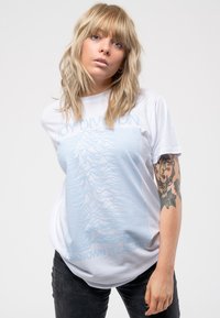 Paradiso Clothing DIVISION UNKNOWN PLEASURES - Print T-shirt - white