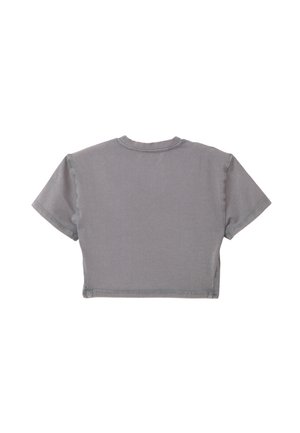 UTOPJA, MOCHA CROP T-SHIRT - Camiseta básica - grey