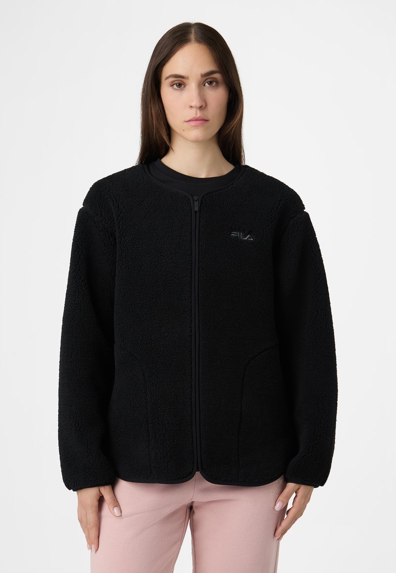Fila CASSIANO RELAXED TEDDY - Forro polar - black
