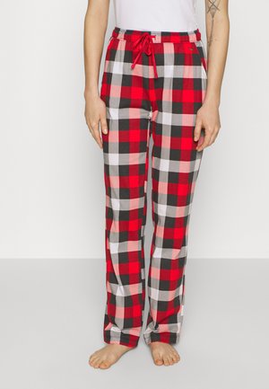 LASCANA LAS XMAS CLASSIC PJ PANTS - Pantalón de pijama - black/red