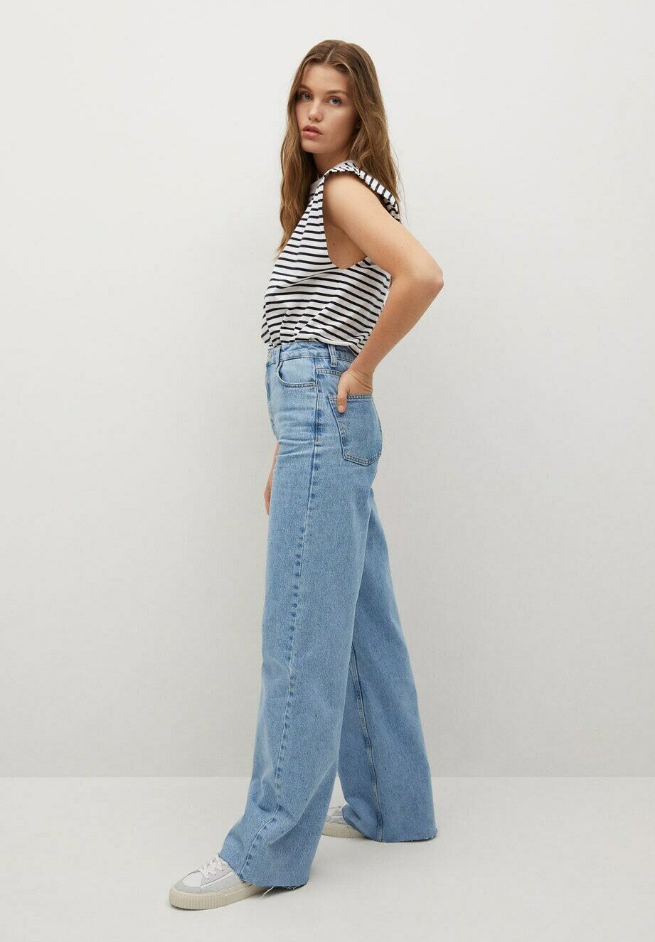 Mango Flared Jeans - mittelblau/blue 