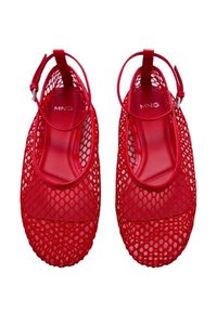 Mango FIORA - Bailarinas tobilleras - red
