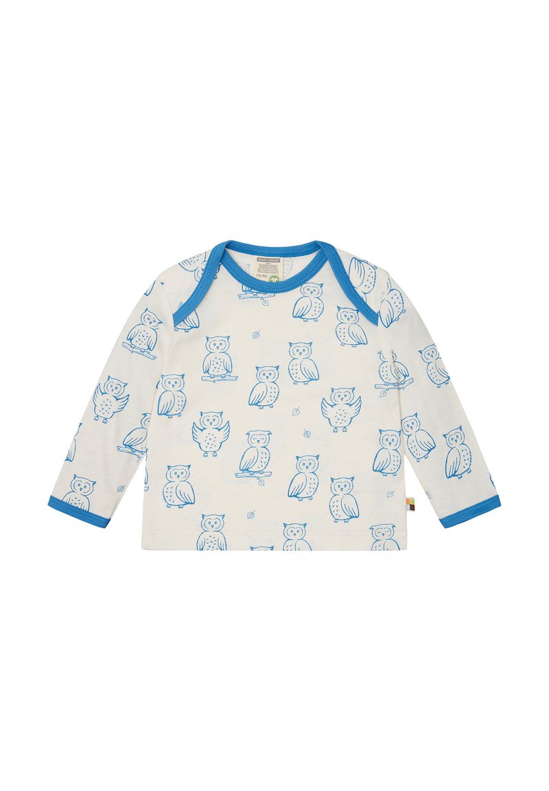 loud + proud SHIRT SLUB JERSEY MIT DRUCK - Maglietta a manica lunga - azur/blu