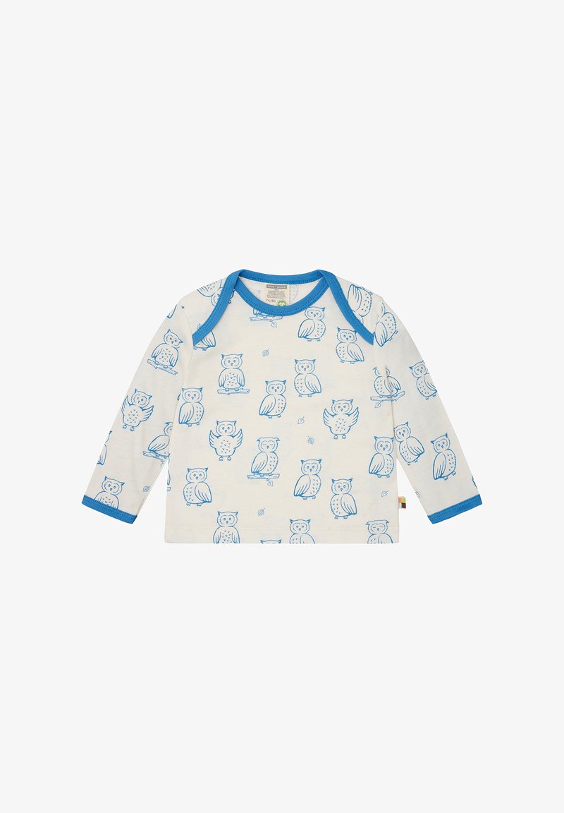loud + proud SHIRT SLUB JERSEY MIT DRUCK - Maglietta a manica lunga - azur/blu loud + proud SHIRT SLUB JERSEY MIT DRUCK - Maglietta a manica lunga - azur/blu