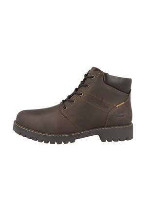 Lace-up ankle boots - cafe buf