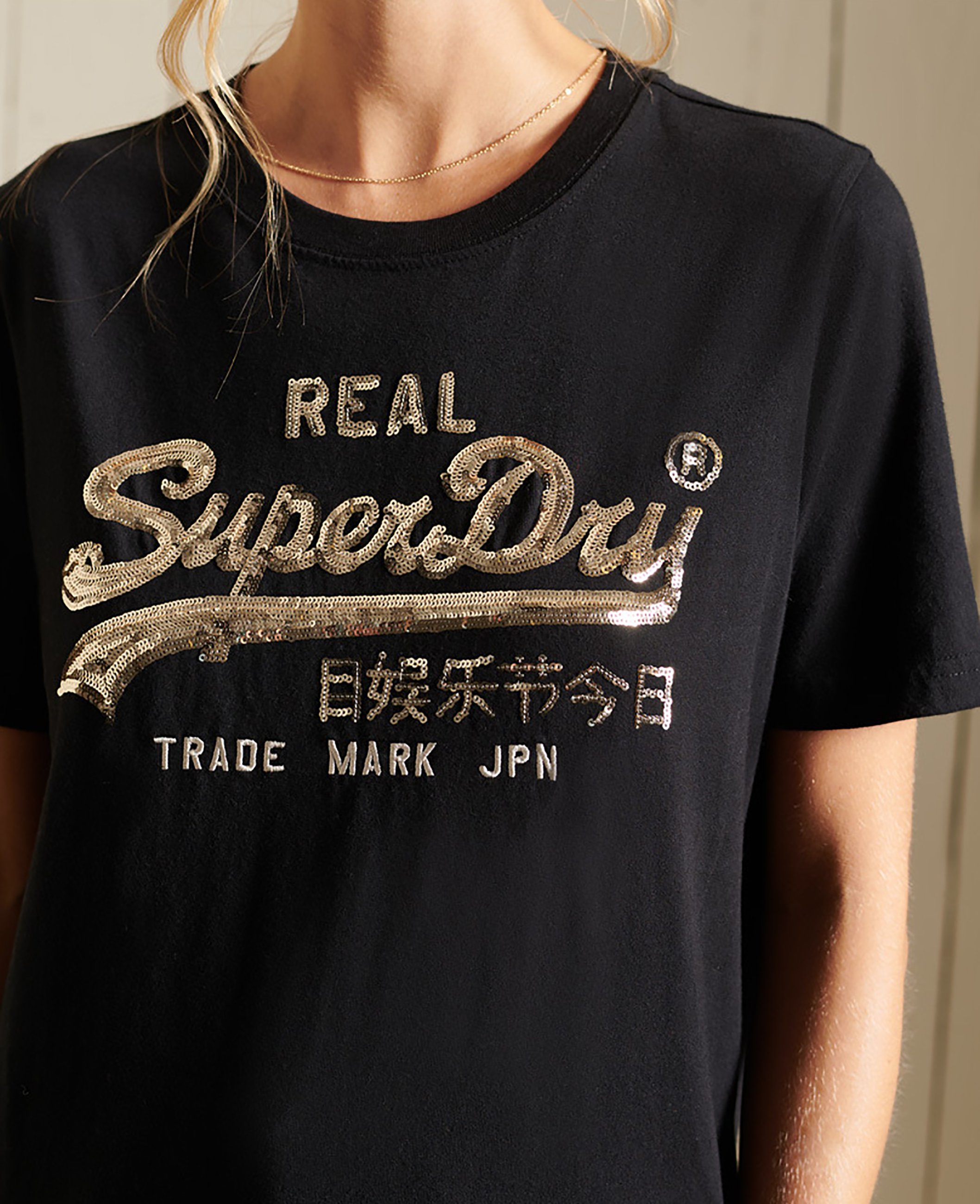 Superdry VINTAGE LOGO BOHO SPARKLE - T 