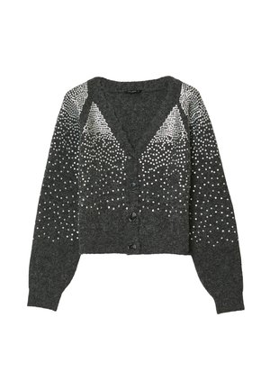 APPLICAZIONI - Cardigan - grigio melange