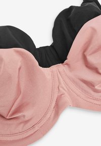 Next BALCONY SMOOTHING  2 PACK  REGULAR FIT - Kaarituelliset rintaliivit - black rose pink