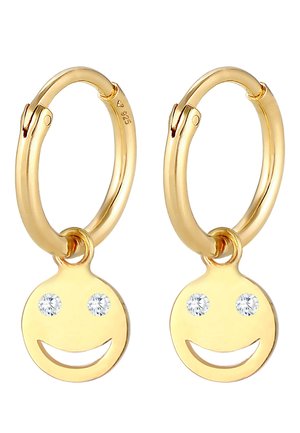 HOOPS HAPPY FACE - Korvakorut - gold-coloured
