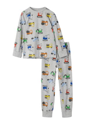 VEHICLES PRINT TWO-PIECE SET - Nattøj sæt - greymelange