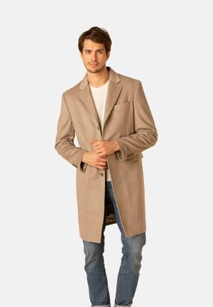 WITH NOTCHED LAPELS - Manteau classique - taupe