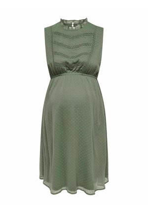 OLMGITA O NECK - Freizeitkleid - khaki