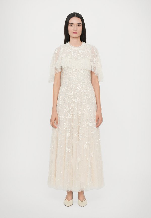 DAHLIA DITSY SHORT CAPE ANKLE GOWN - Occasion wear - cream