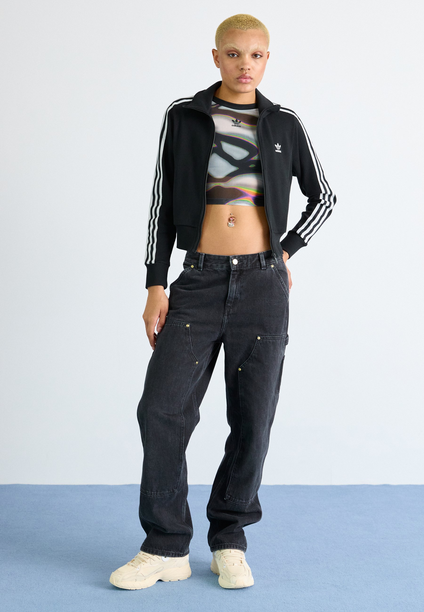 adidas Originals SEAMLESS KNIT - Gilet - black/noir - ZALANDO