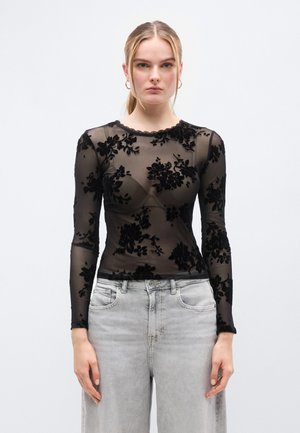 Μπλούζα με μακριά μανίκια - black