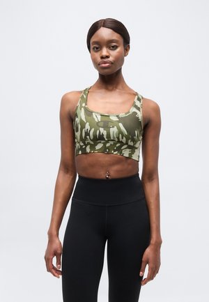 TRAINING BRA HIGH SUPPORT COMBAT - Αθλητικό σουτιέν υψηλής υποστήριξης - khaki