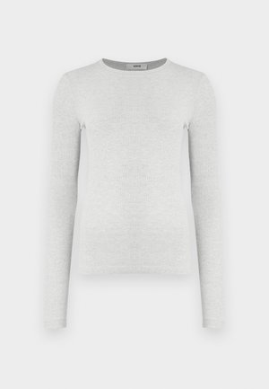 Agolde DELPHI SLIM TEE - T-shirt à manches longues - brushed grey heather