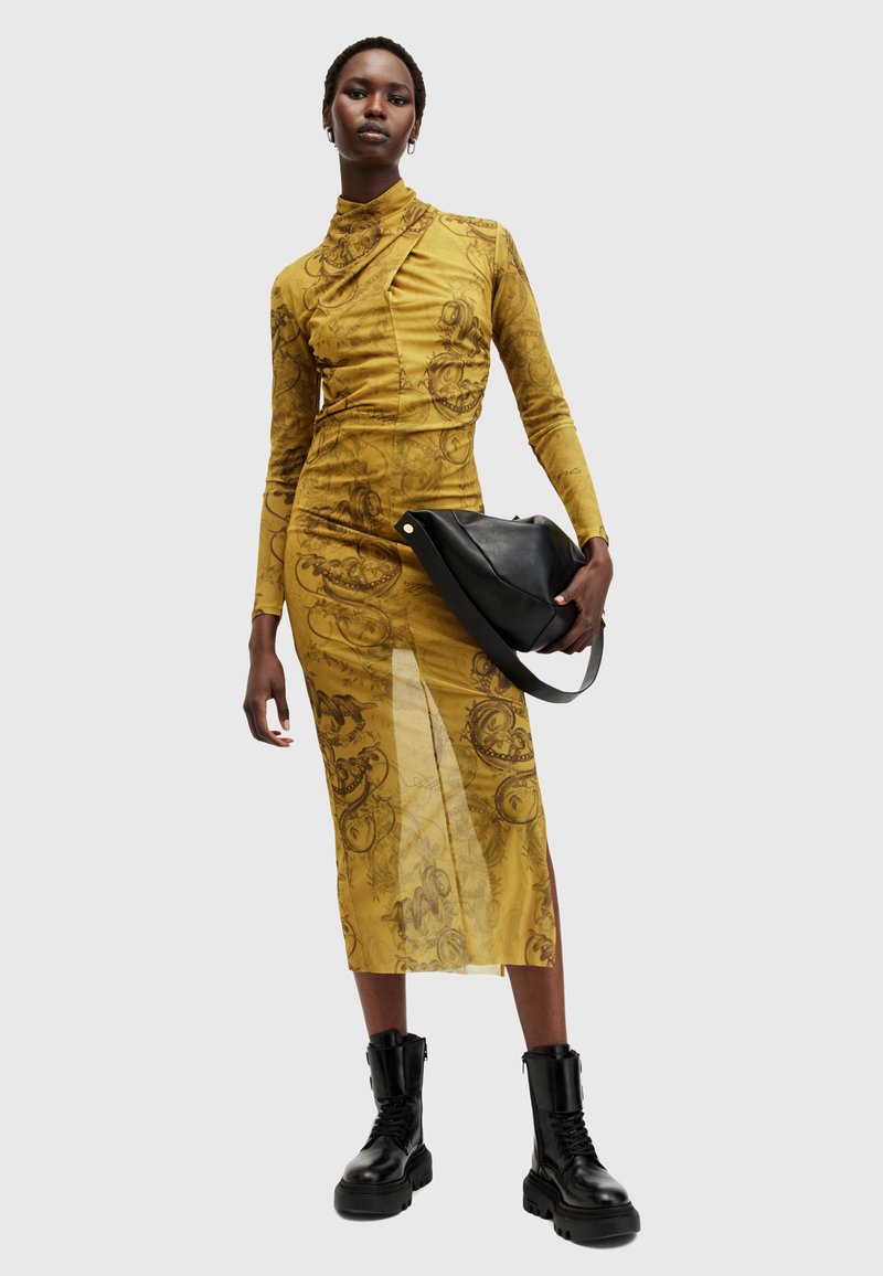 slim fit dress slacks Erica Skirt in Metallic, Bronze Metallic / Xs/S main image 1