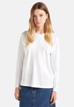 United Colors of Benetton LIGHT - Top s dlouhým rukávem - white