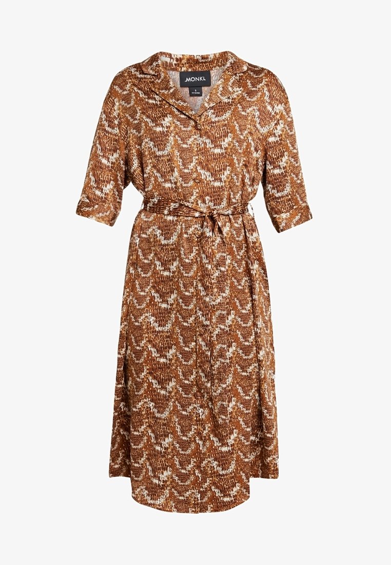 monki brown dress Monki - Asymmetric Ruffle Chiffon Mini Dress - Women - Polyester - 42 EU