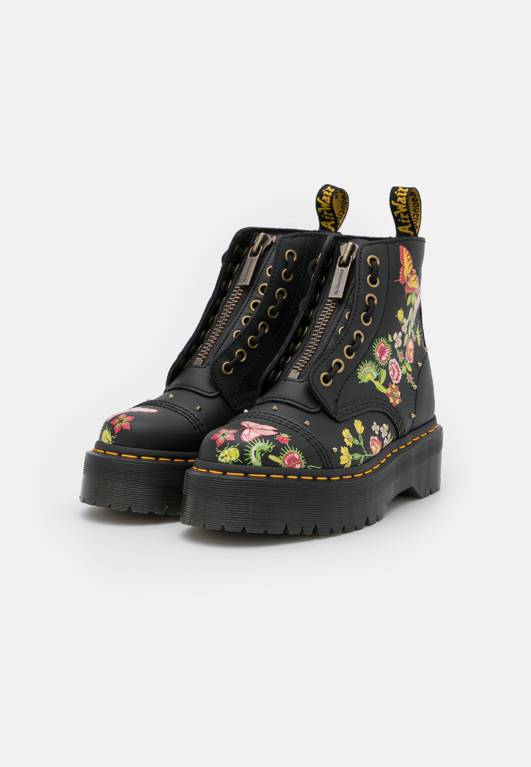 Dr. Martens SINCLAIR BLOOM - Lace-up ankle boots - black backhand/black -  Zalando.de