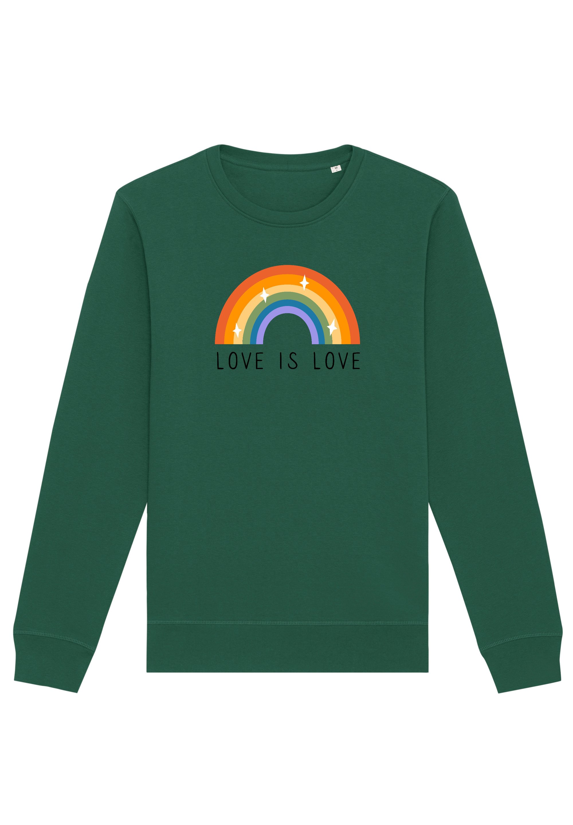 watapparel LOVE IS LOVE - Sweatshirt - bottle green/vert foncé - ZALANDO.FR