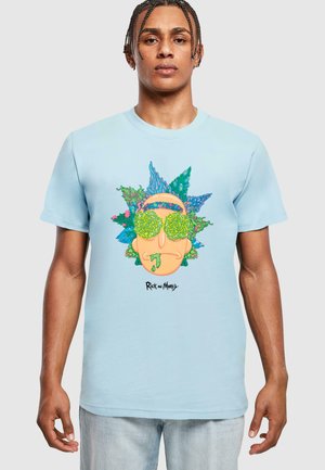 RICK AND MORTY - EYES  - T-shirt con stampa - ocean blue